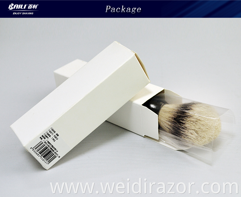 Black Handle Silver Tip Badger Wet Shaving Brush